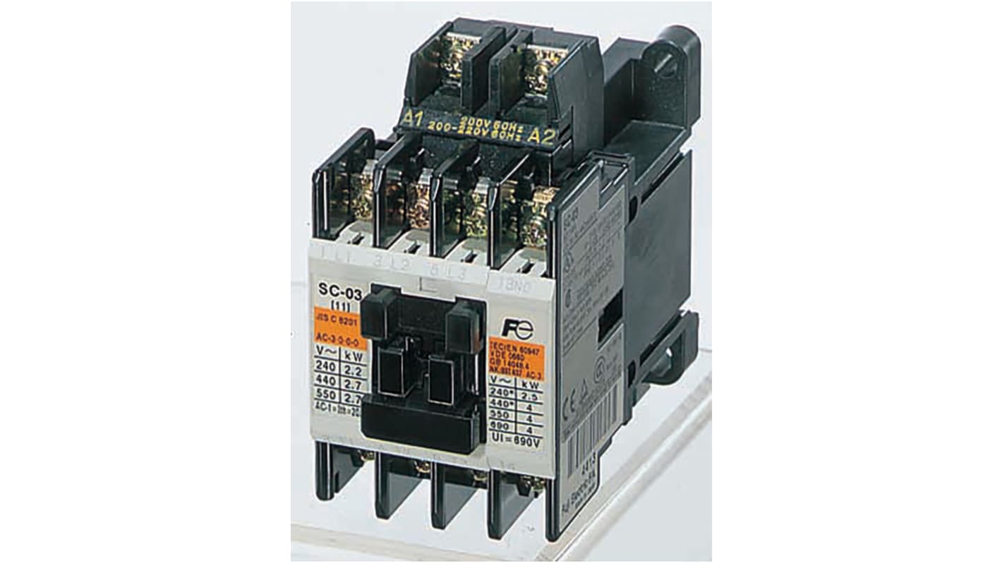SC-03 AC200V 1B | Fuji Electric SC 電磁接触器 11 A 4極 24 V SC-03 AC200V 1B | Fuji Electric SC 電磁接触器 11 A 4極 24 V