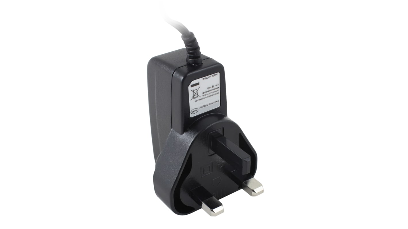 RS PRO 6W Plug-In AC/DC Adapter 12V dc Output, 500mA Output