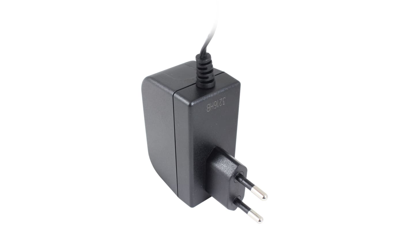 RS PRO 12V dc AC/DC-adapter, AC/DC-adapter, 500mA, 6W, EU-stik