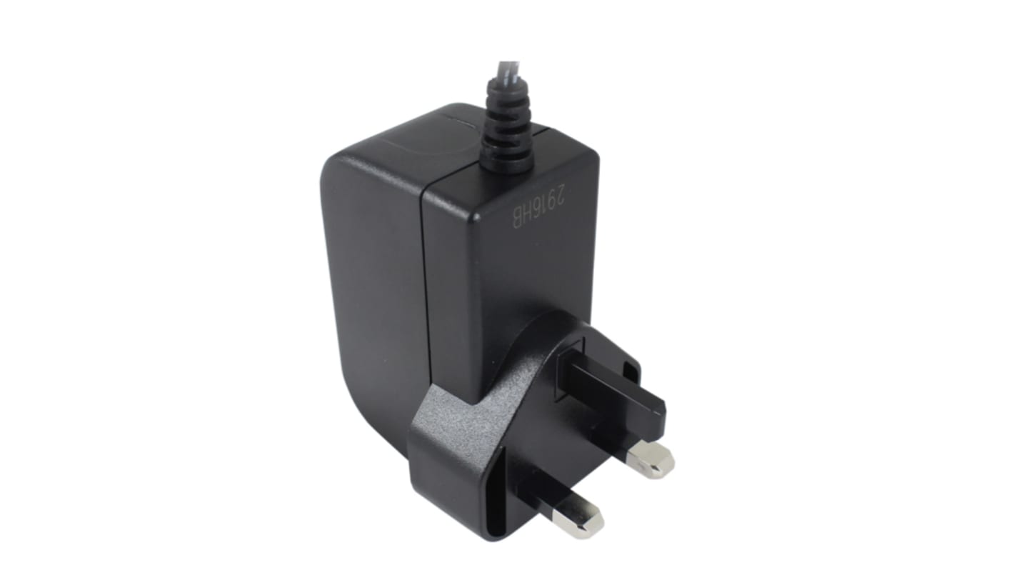 RS PRO 12.5W Plug-In AC/DC Adapter 5V dc Output, 2.5A Output