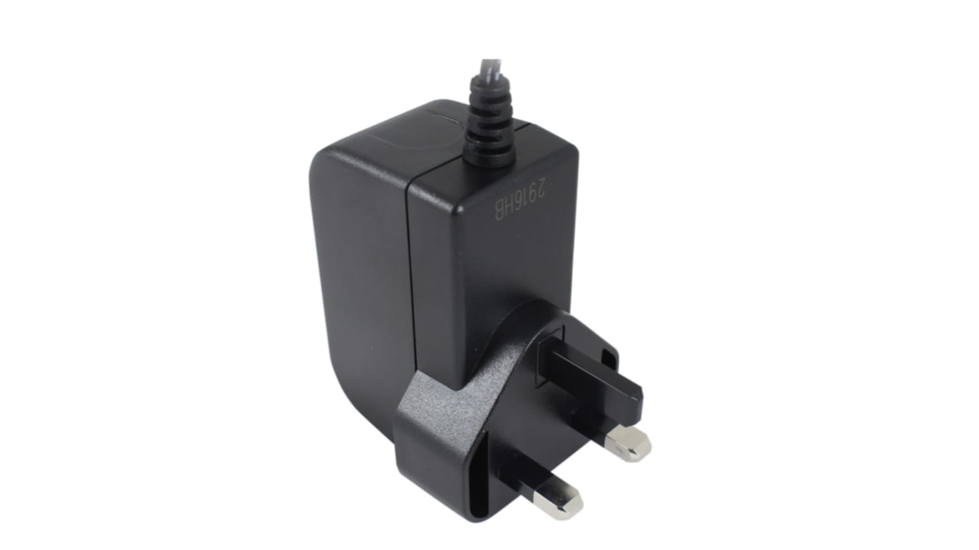 Adaptateur AC/DC 24V c.c., 500mA, 12W, Type G, Régulée