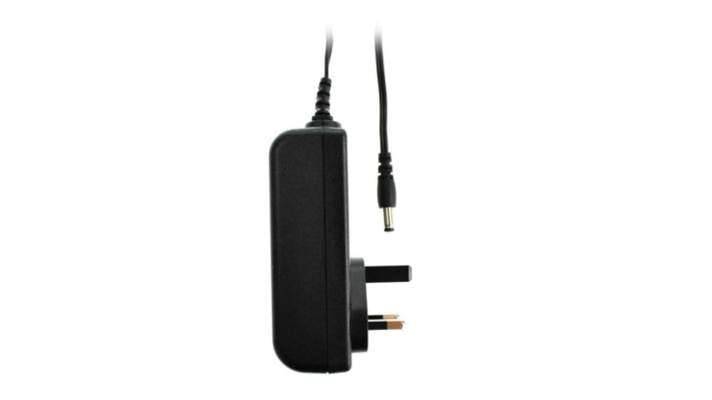 RS PRO Steckernetzteil AC/DC-Adapter 18W, 100V ac, 24V dc / 750mA, UK-Netzstecker