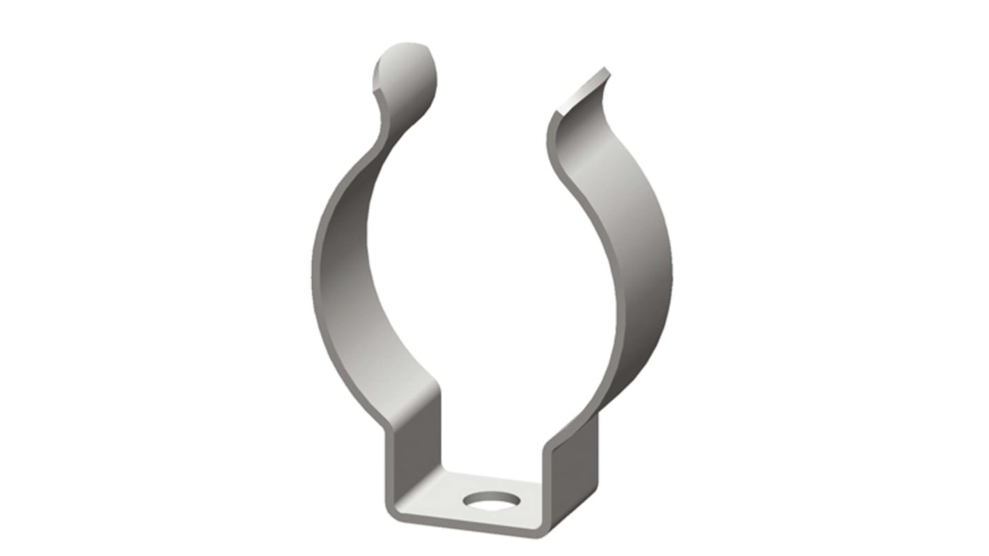 RS PRO 12mm Steel Spring Clip, 11.91mm x 16.27mm x 7.94mm, 6mm