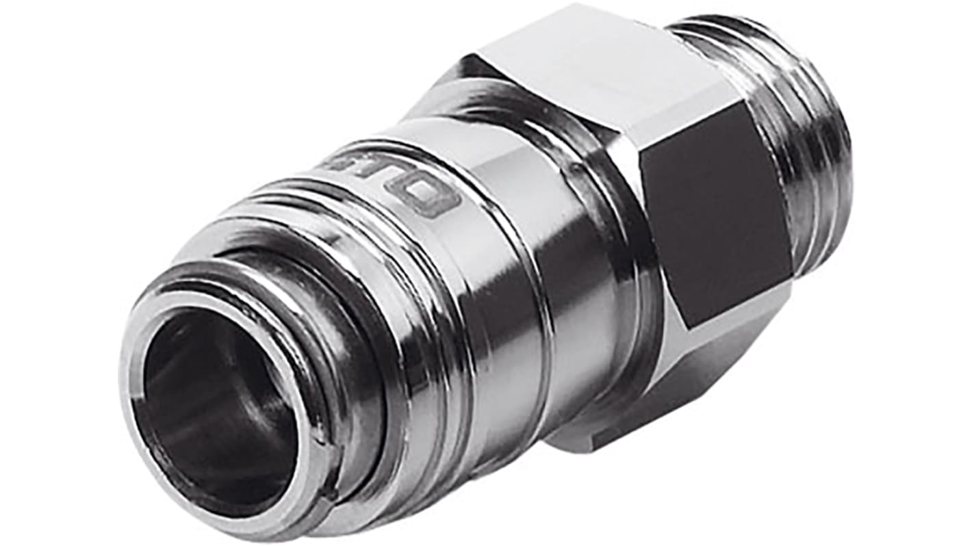 Festo Brass Male Pneumatic Quick Connect Coupling, G 1/8 Male