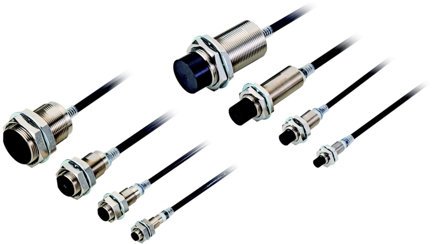 Omron Inductive Barrel Proximity Sensor, M12, 10 mm Detection, 2-Wire NO, 10 → 30 V dc