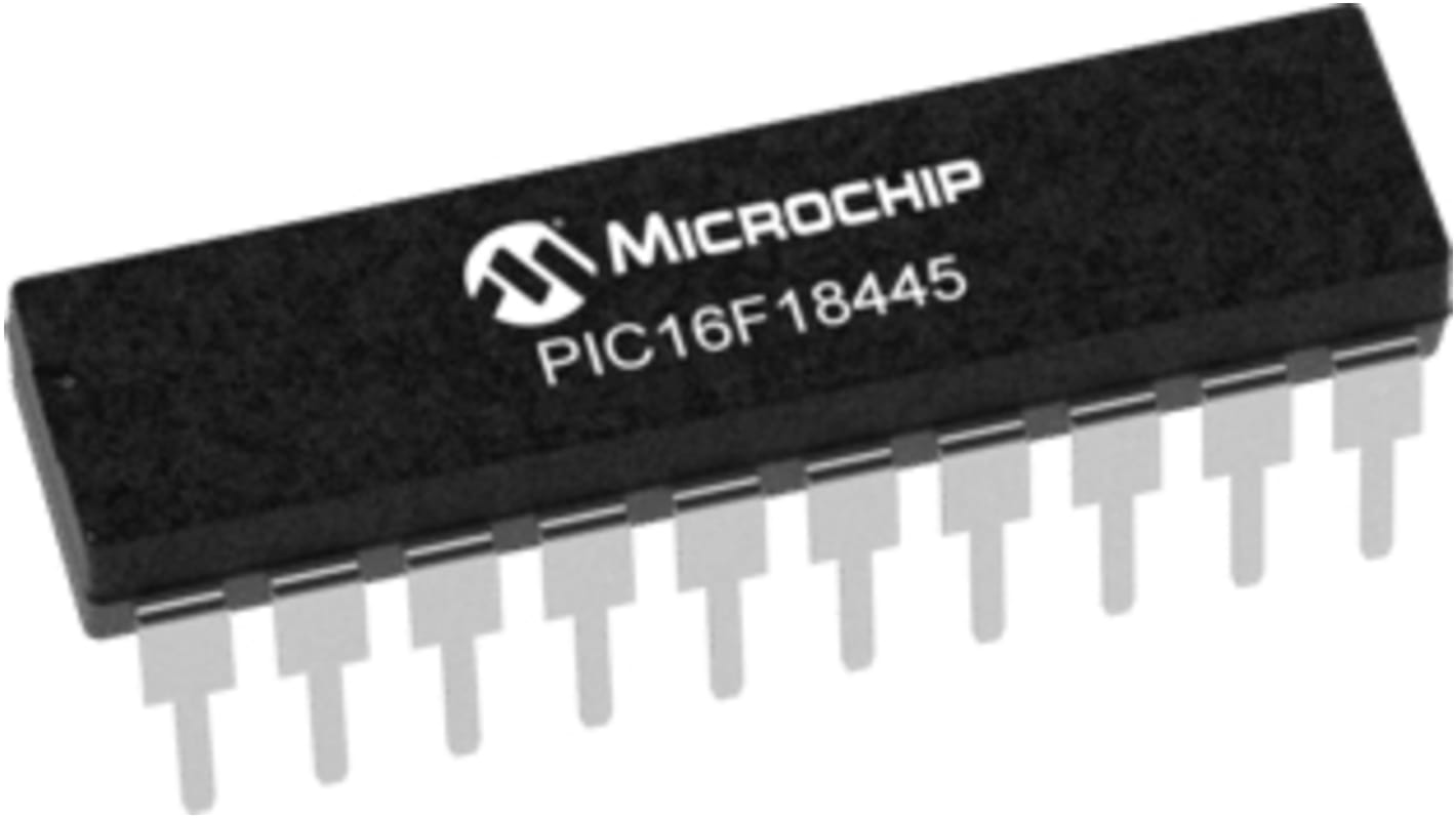 Microchip PIC16F18445-I/P, 12bit PIC Microcontroller, PIC16F, 32MHz, 14 kB Flash, 20-Pin PDIP