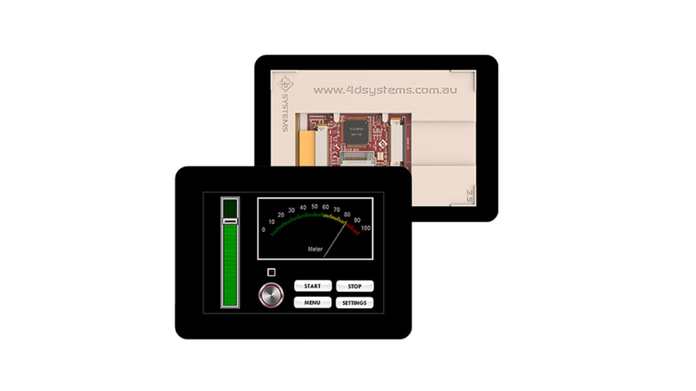 4D Systems, gen4 3.5in Arduino Compatible Display with Resistive Touch Screen