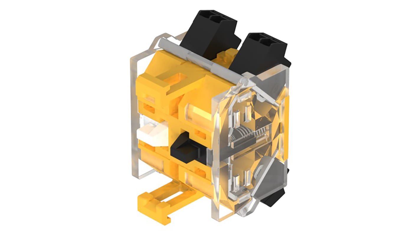 EAO コンタクトブロック 2NO 250V ac 704.908.3