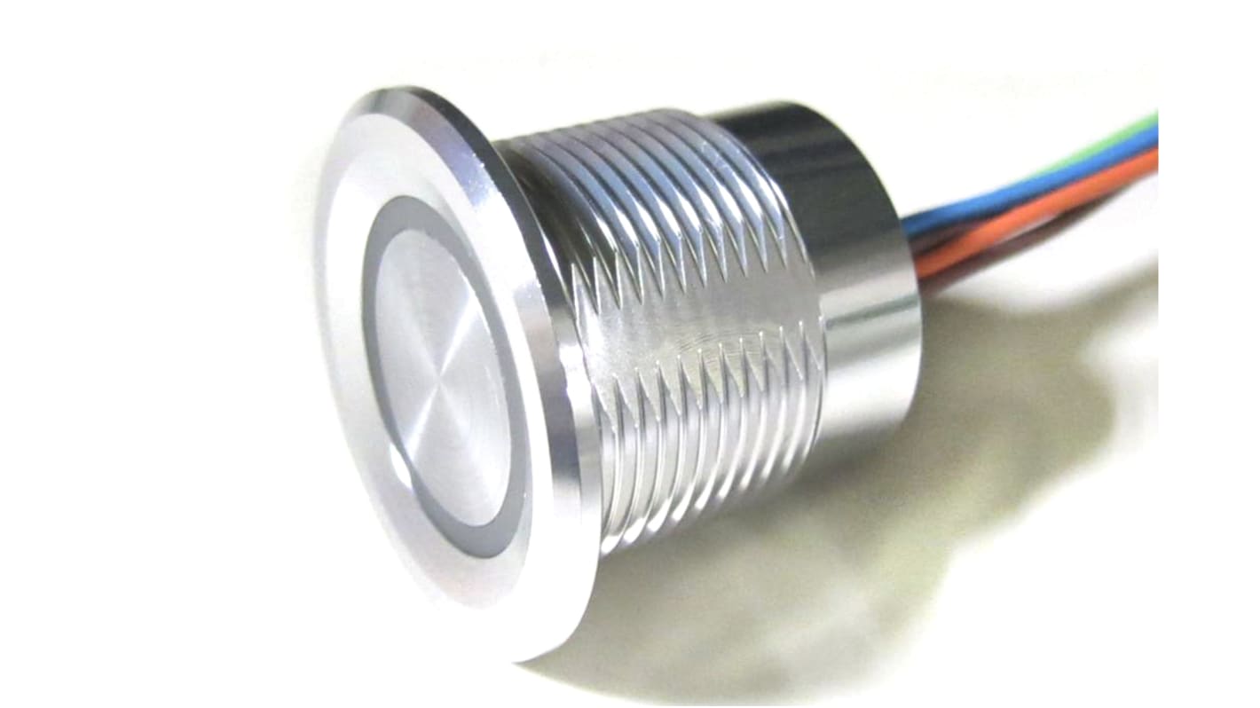 RS PRO Piezo-Schalter Beleuchtet IP 68 Tastend