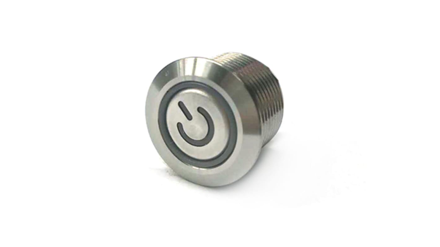Interruttore a pulsante RS PRO, Momentaneo, SPST, , 2 A, IP67 Montaggio a pannello