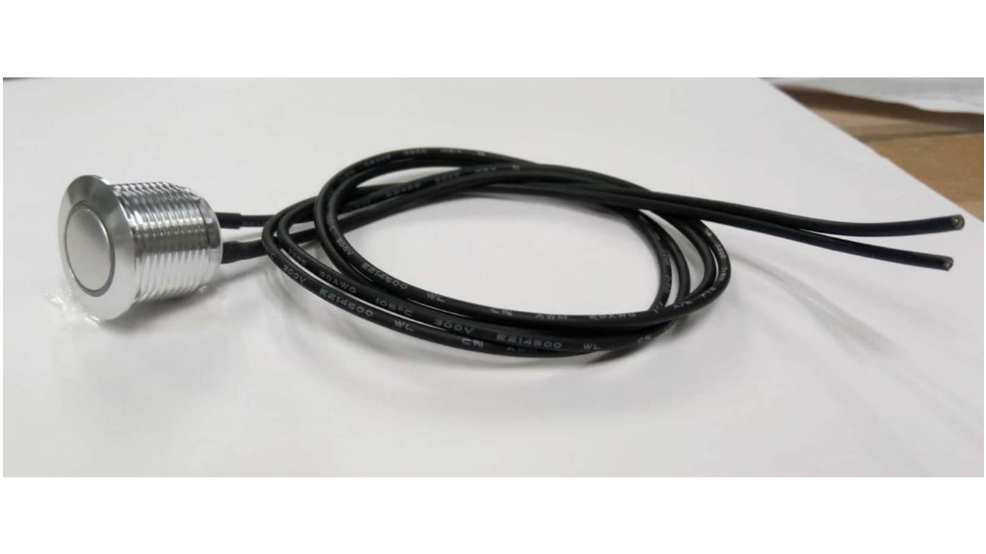 Interruttore a pulsante RS PRO, Momentaneo, SPST, , 2 A, IP67 Montaggio a pannello