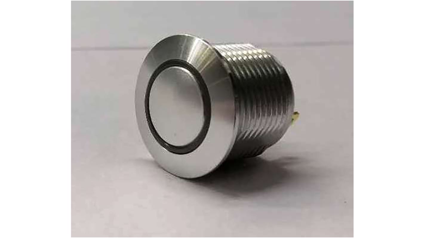 RS PRO Illuminated Push Button Switch, Momentary, Panel Mount, 16mm Cutout, SPST, RGB LED, 36V dc, IP67