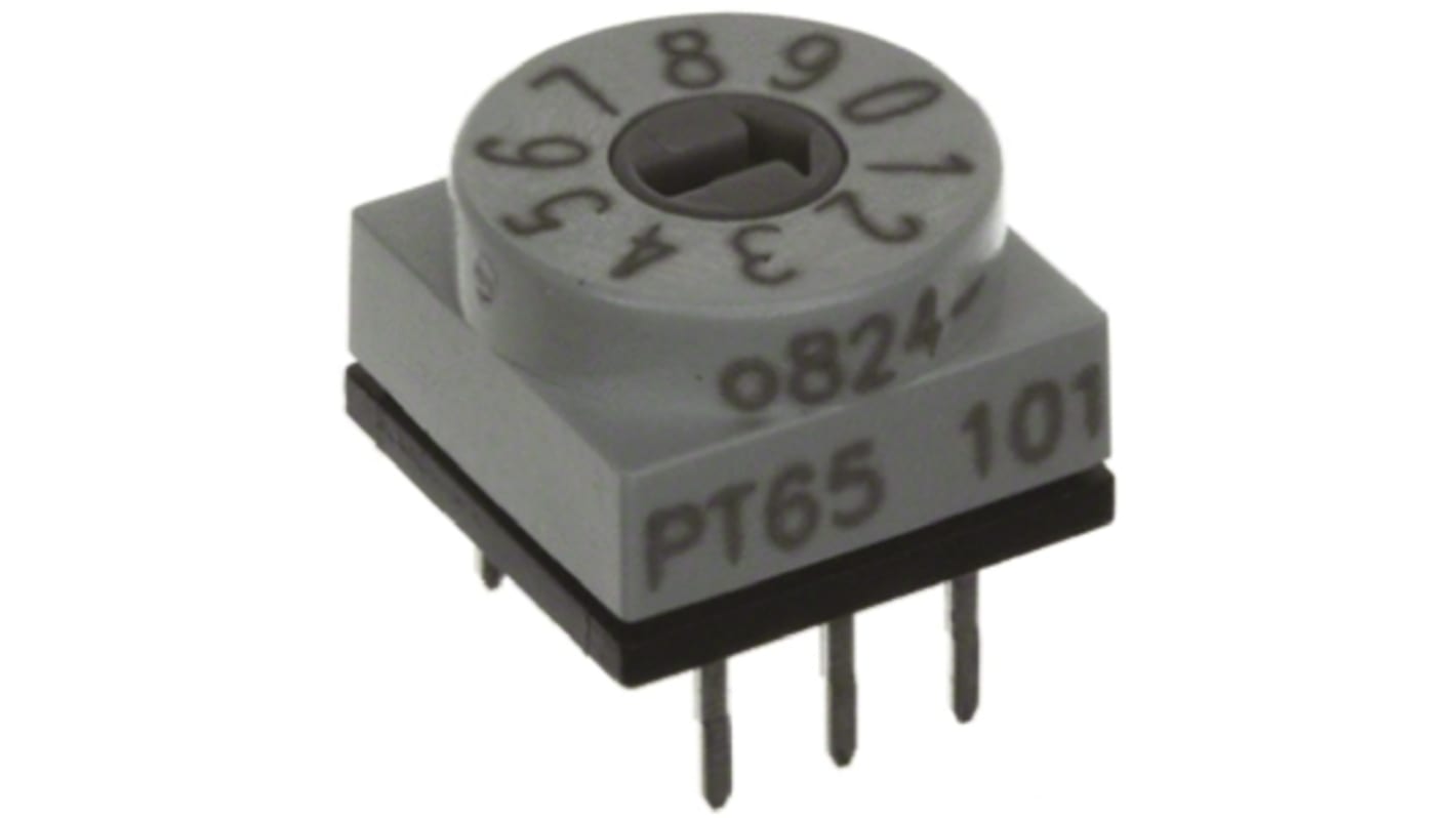 Hartmann 10 Way Through Hole DIP Switch, Screwdriver Actuator