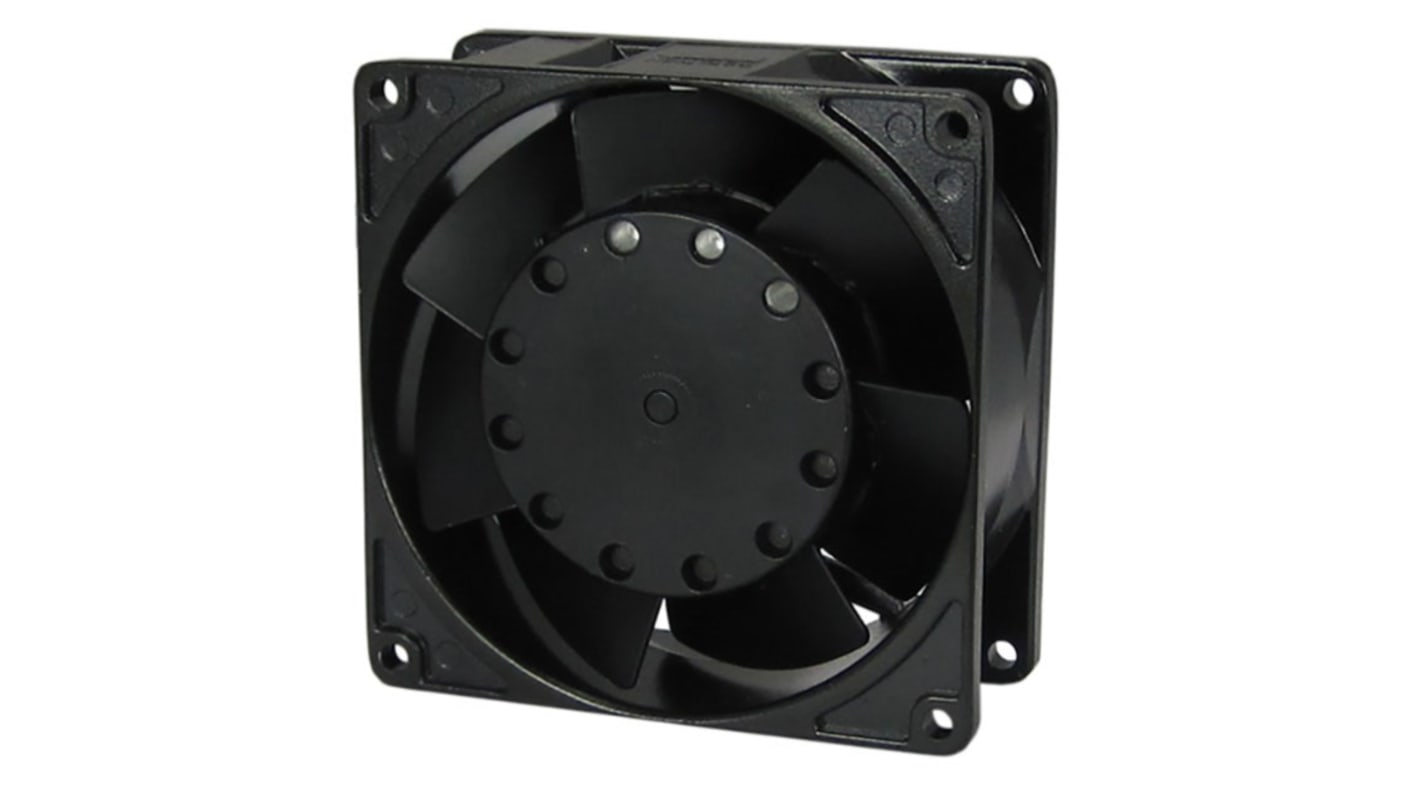 RS PRO Axial Fan, 230 V ac, AC Operation, 56m³/h, 13W, IP55, 80 x 80 x 38mm