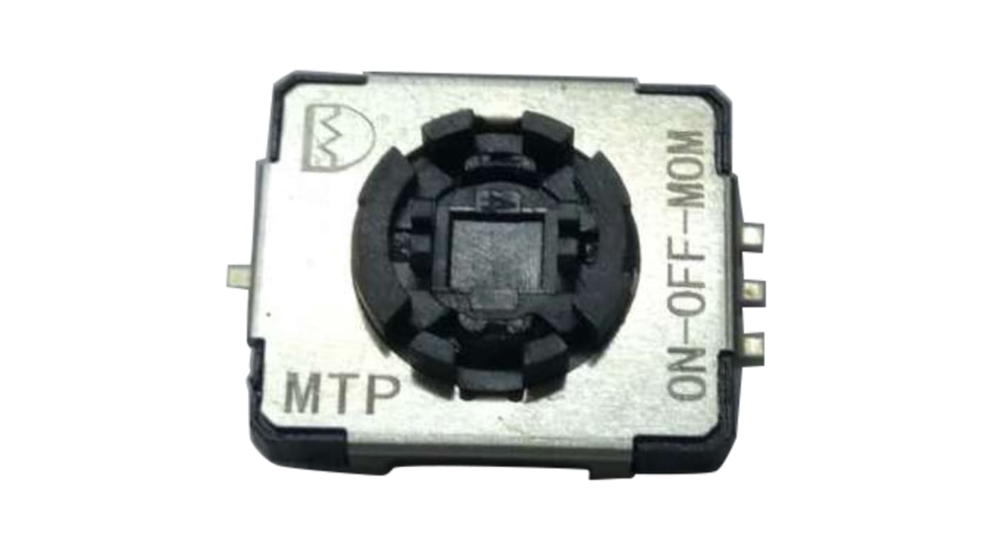 RS PRO, 3 Position SPST Push-Rotary Switch, 50 mA, Solder