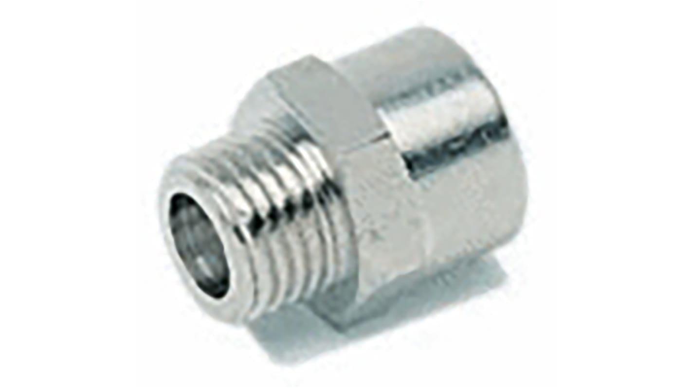 RS PRO Brass Pipe Fitting, Straight Threaded Reducer, Male BSPP 1/8in to Female BSPP 3/8in