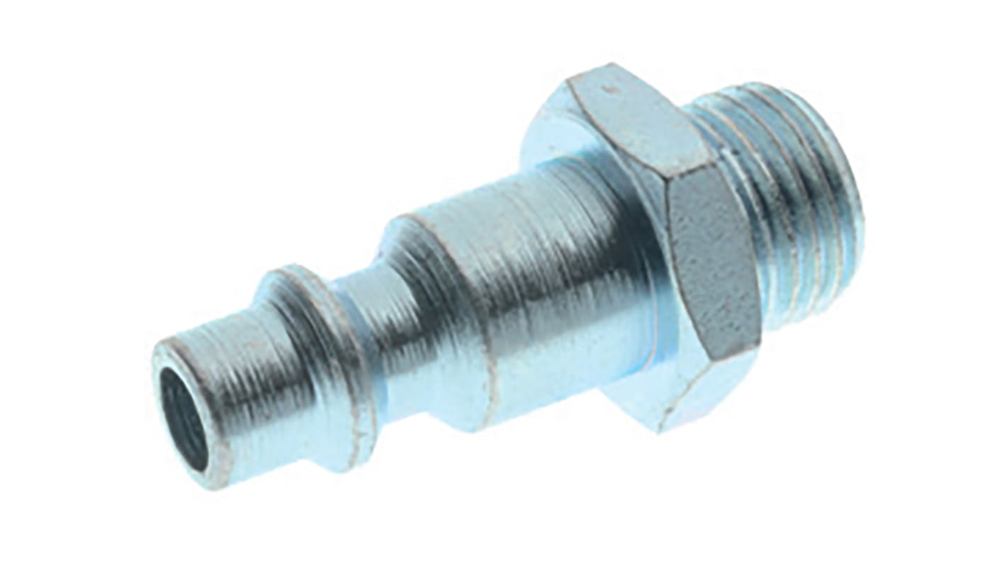 RS PRO Male Coupler Nipple, 1/4 in Male