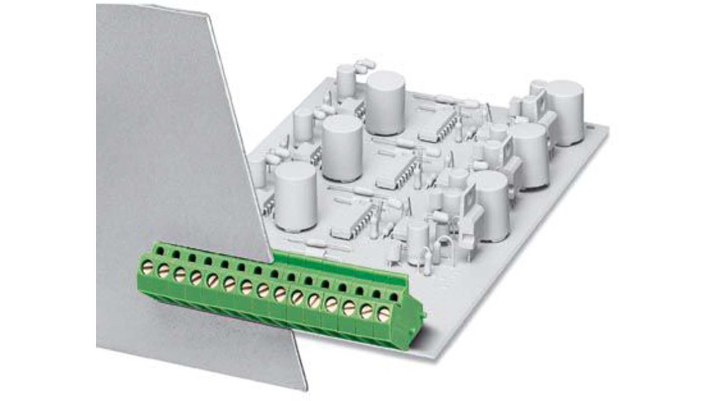Phoenix Contact PCB端子排, 5mm间距, 26A, 630 V, THT安装, 螺钉端接, 直向, 绿色, DMKDS 2.5系列