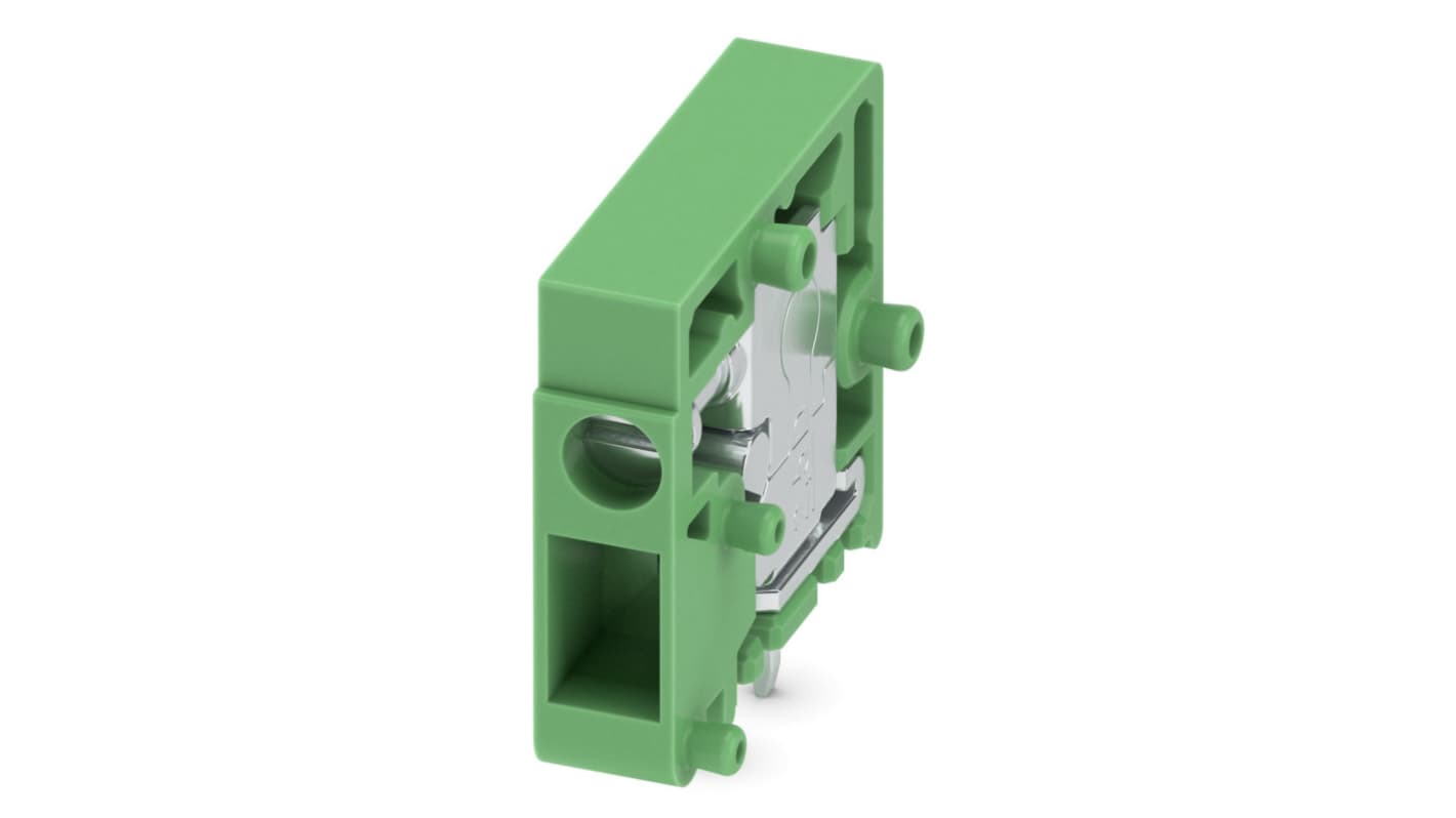 Phoenix Contact FRONT 2.5-H/SA 5 Series PCB Terminal Block, 1-Contact, 5mm Pitch, Through Hole Mount, 1-Row, Screw