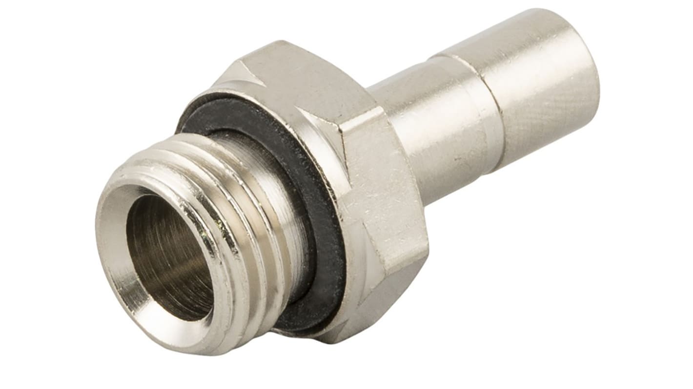 RS PRO Push-in Fitting, G 1/8 Male to Push In 4 mm, Threaded-to-Tube Connection Style