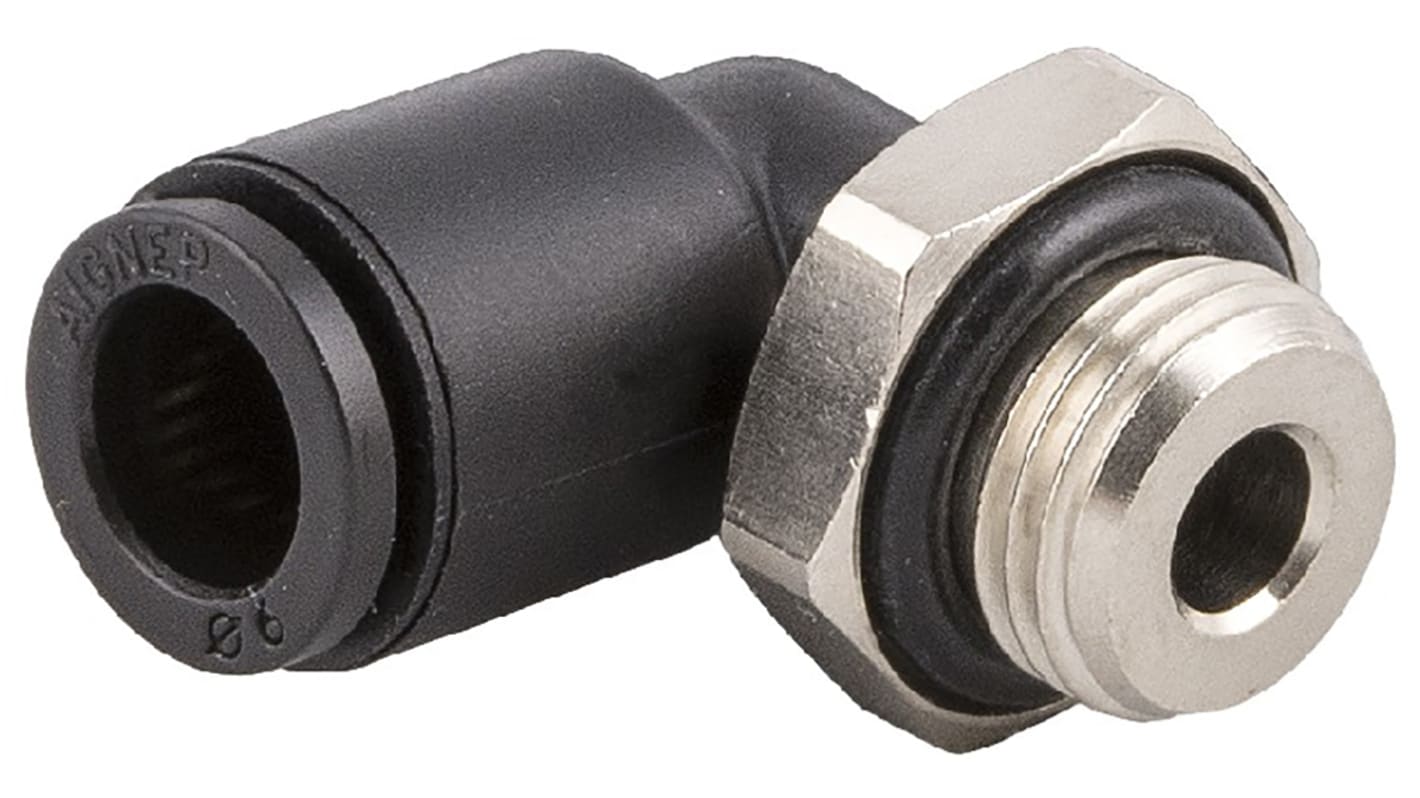 RS PRO Push-in Fitting, R 1/4 Male to Push In 4 mm, Threaded-to-Tube Connection Style