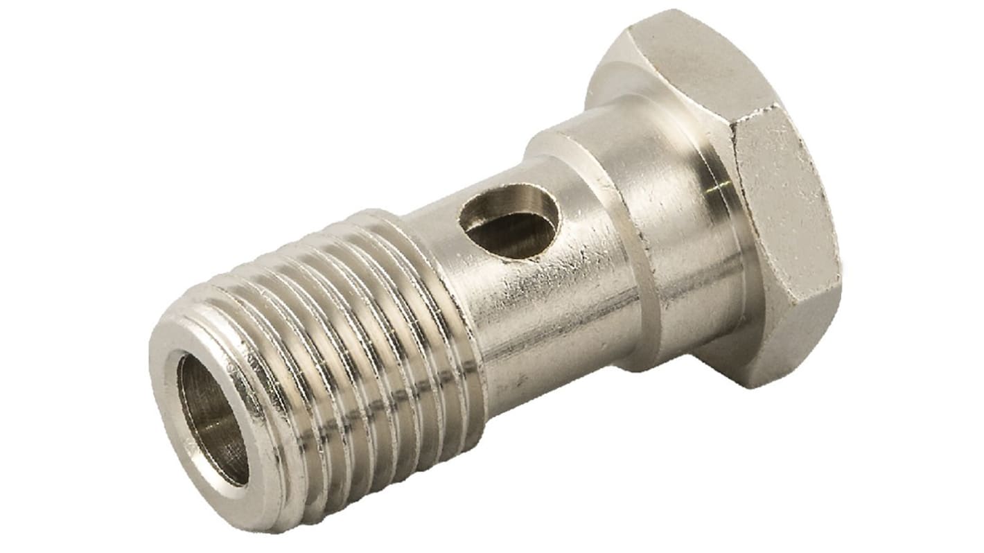 RS PRO M5-Außengewinde Hohlschraube, Gewinde-zu-Rohr, Messing, M5, 20 bar