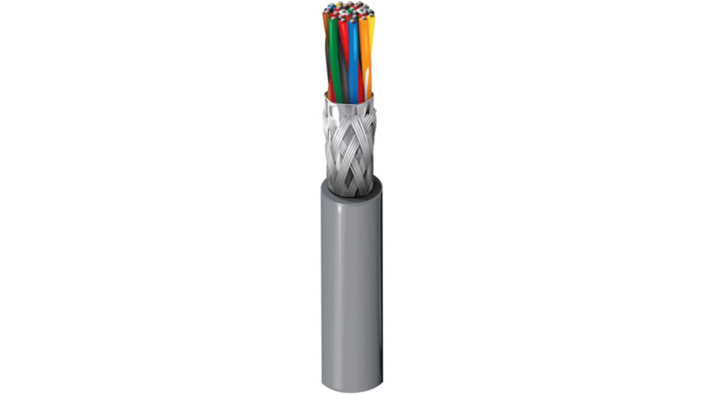 Belden 9812 Series Data Cable, 12 Pairs, 24 Cores, 0.08 mm², Screened, 28 AWG, 30m, Screened Shield, RS-232 Cable