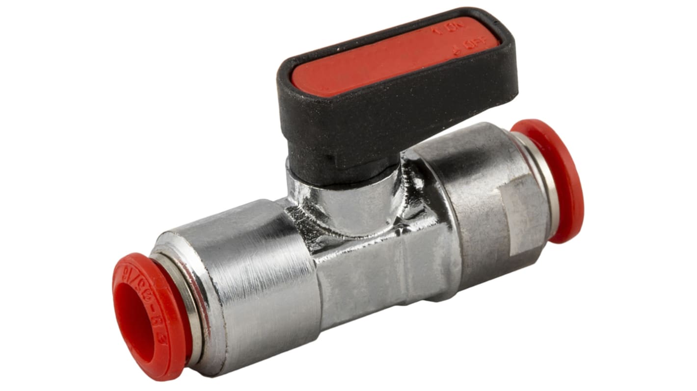 RS PRO Handle Pneumatic Relay Micro Valve, Push In 6 mm, 2.5mm, III B