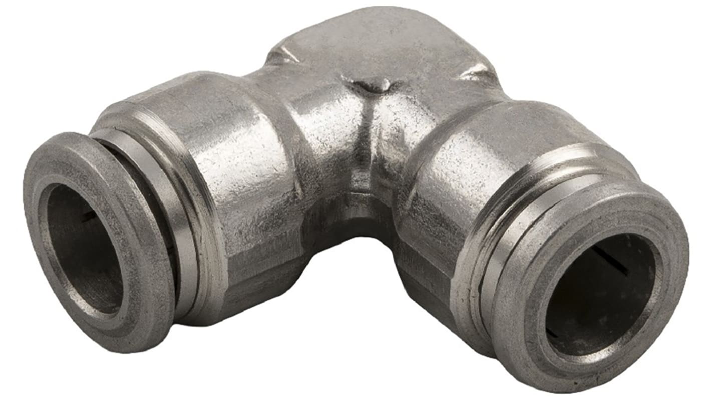 RS PRO Pneumatikus szerelvény, Tolóillesztéses 6 mm - Tolóillesztéses 6 mm, Cső–cső összekötő