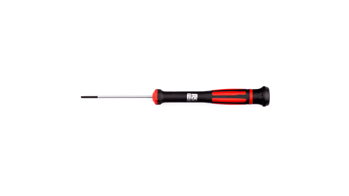 RS PRO Slotted Precision Screwdriver, 2.0 mm Tip, 60 mm Blade