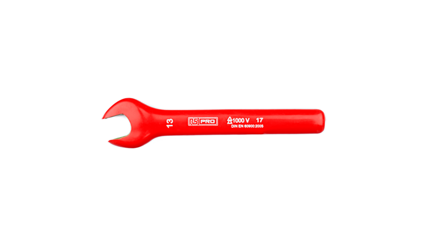 Chiave aperta RS PRO, lungh. 135 mm, bocca poligonale 13mm, in Acciaio al cromo vanadio
