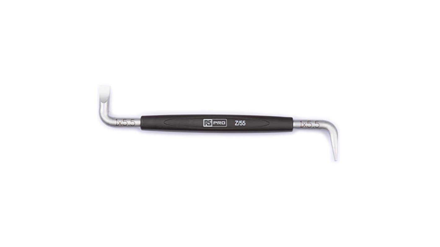 RS PRO Slotted Right Angle Screwdriver, 5.5 mm Tip, 125 mm Blade