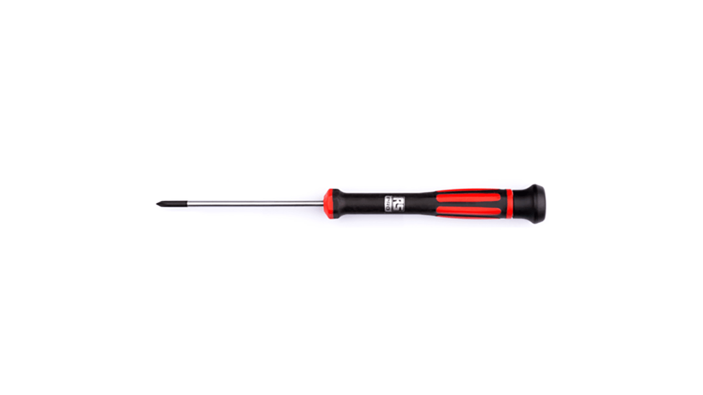 RS PRO Pozidriv Precision Screwdriver, PZ1 Tip, 80 mm Blade