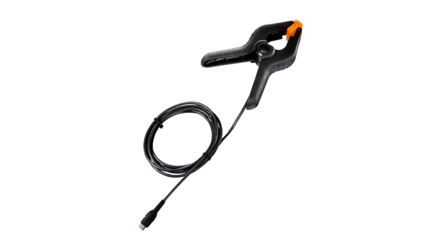 Testo 温度探头, 最大可测+125 °C, 1.5m线长, ±1 (-20 → +85 °C) °C精度, 用于testo 300, testo 440, testo 440 dP
