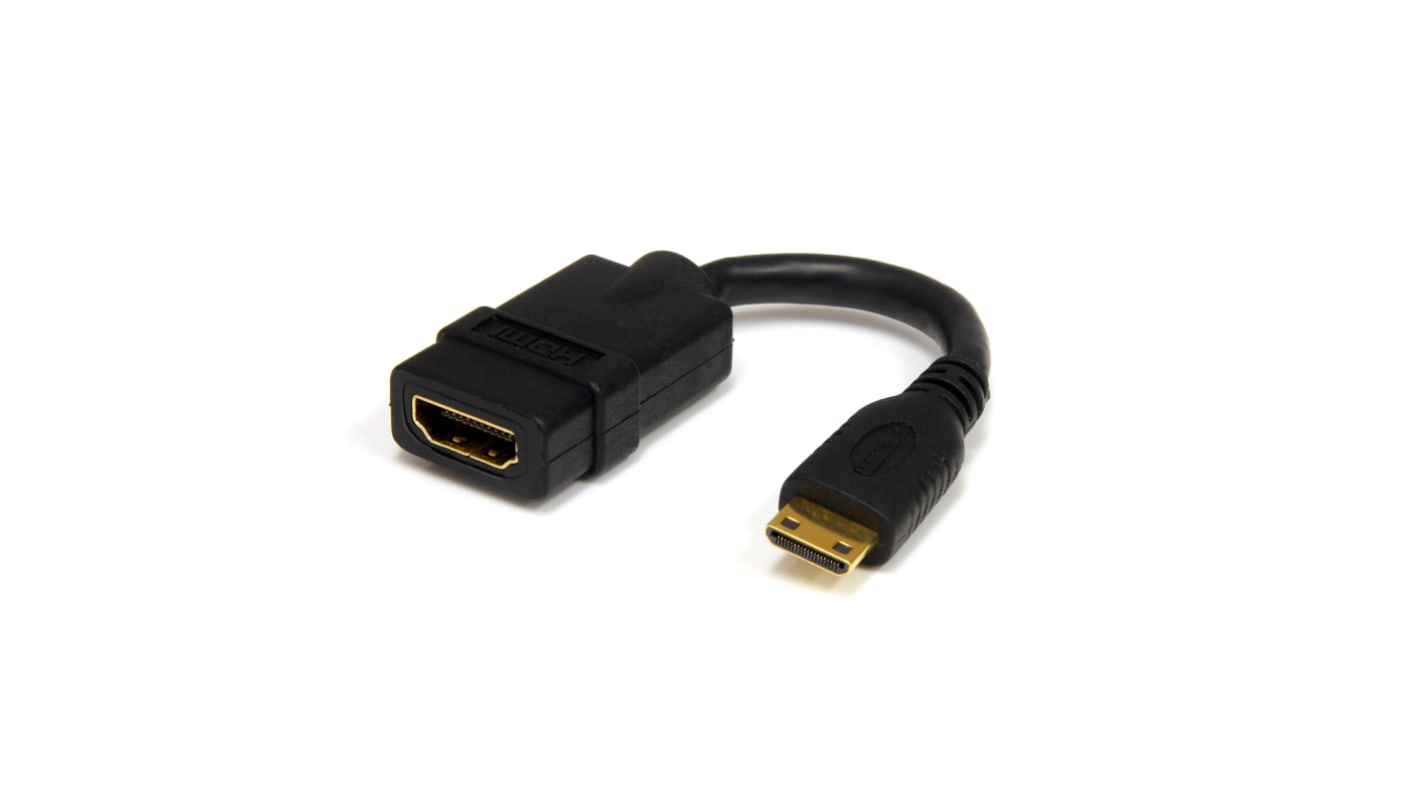 StarTech.com HDMI 1.4, 12.7cm Female HDMI to Male Mini HDMIHigh Speed 4K @ 30Hz