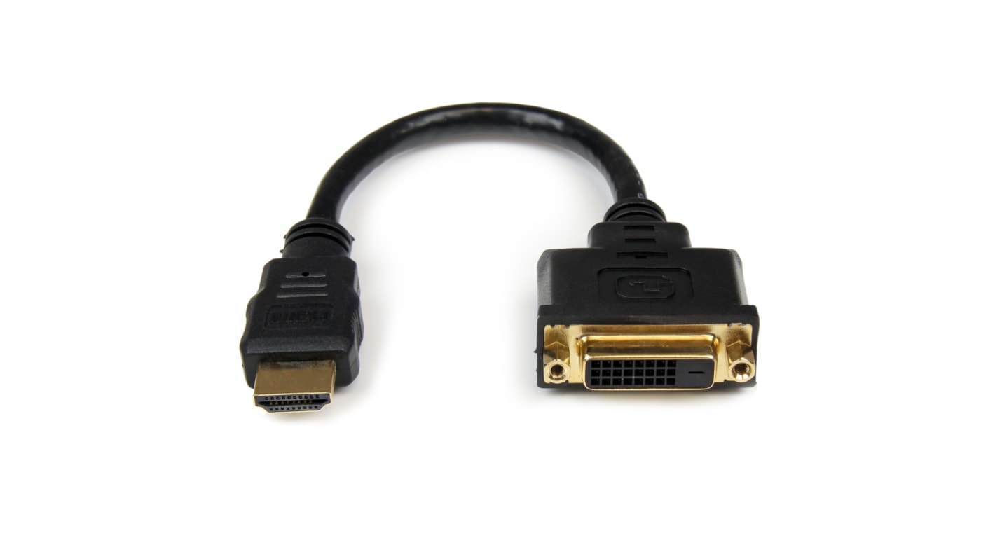 StarTech.com HDMI 1.4, 20cm Male HDMI to Female DVI-D Dual LinkHigh Speed 1920x1200