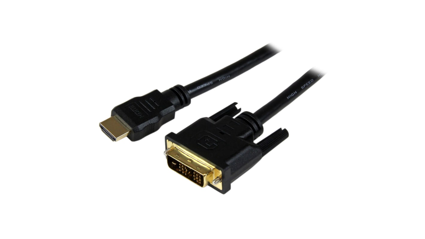 Kabel HDMI 1.5m A: HDMI B: Pojedyncze połączenie DVI-D A: Męskie B: Męskie High Speed