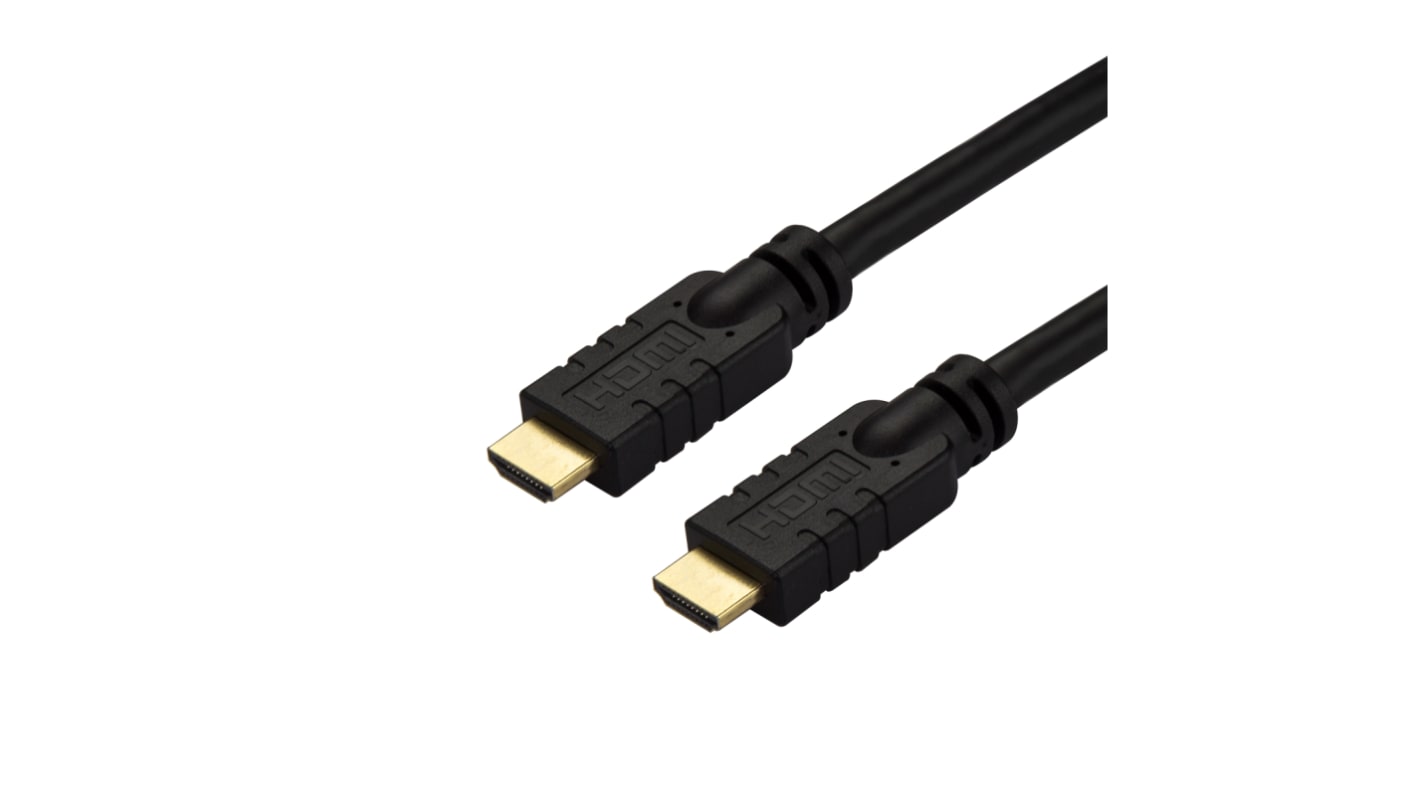 StarTech.com HDMI-Kabel A HDMI Stecker B HDMI Stecker Premium-Hochgeschwindigkeit 4K @ 60Hz max., 15m, Schwarz