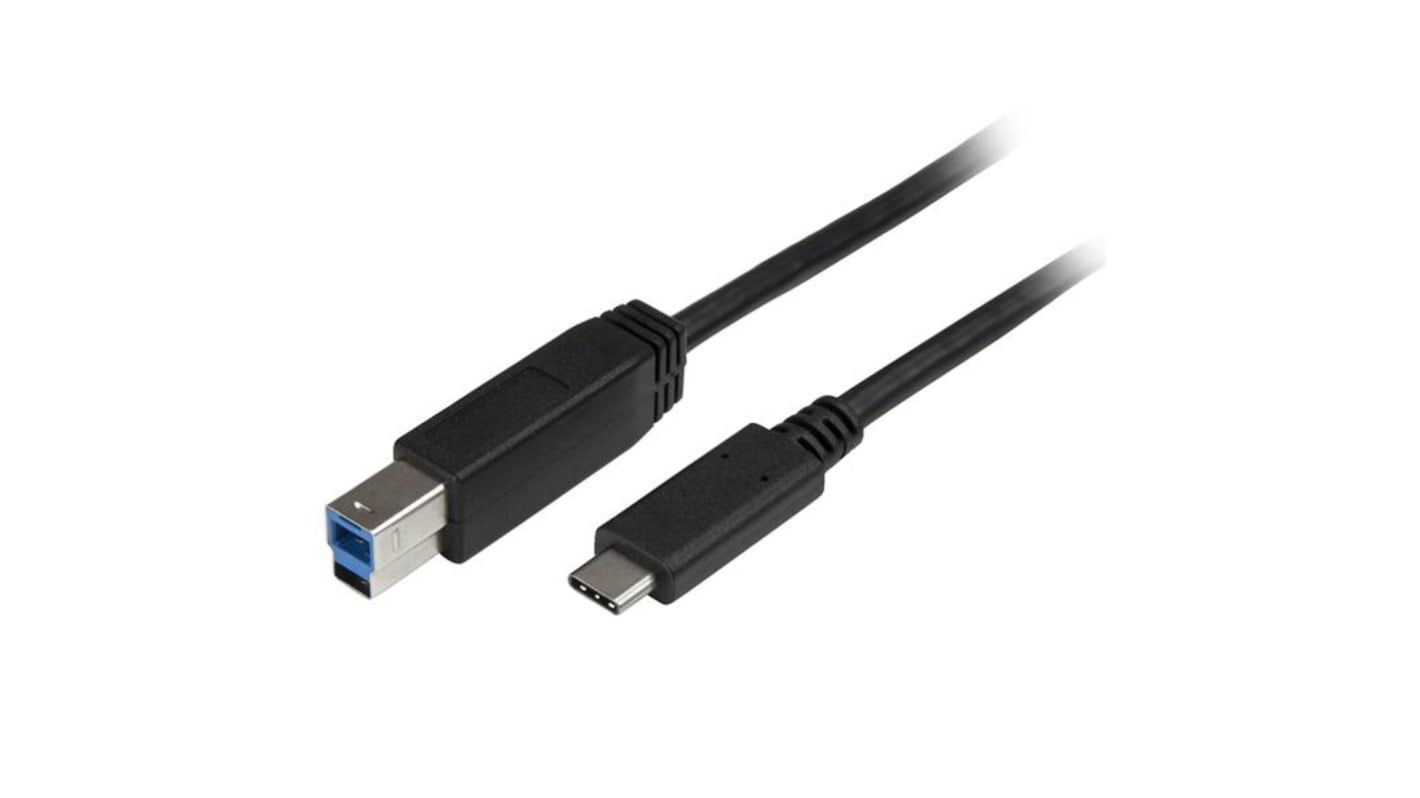 Kabel USB Złącze A USB C Złącze B USB B dł. 2m Kabel USB-C do USB-B USB 3.0 kolor: Czarny
