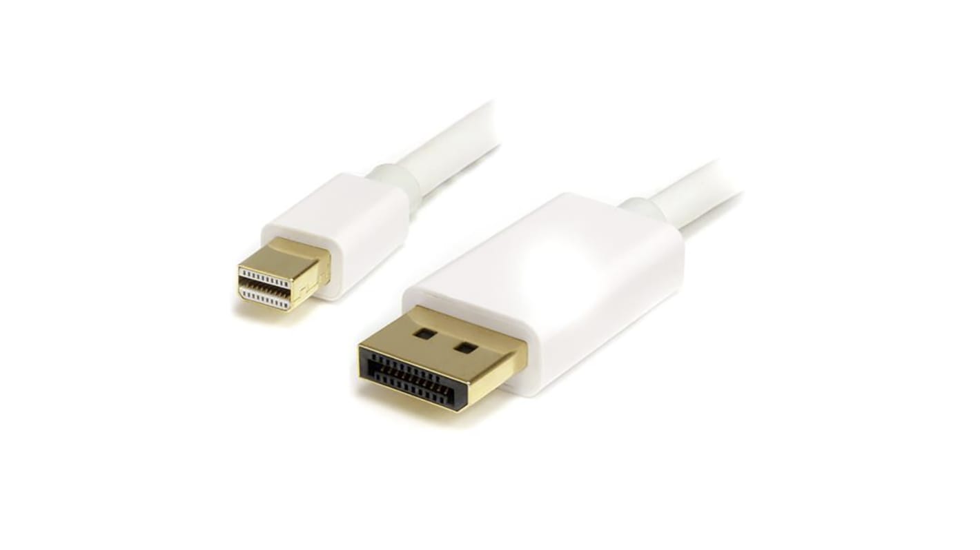 StarTech.com Male Mini DisplayPort to Male DisplayPort, PVC  Cable, 4K @ 60 Hz, 2m