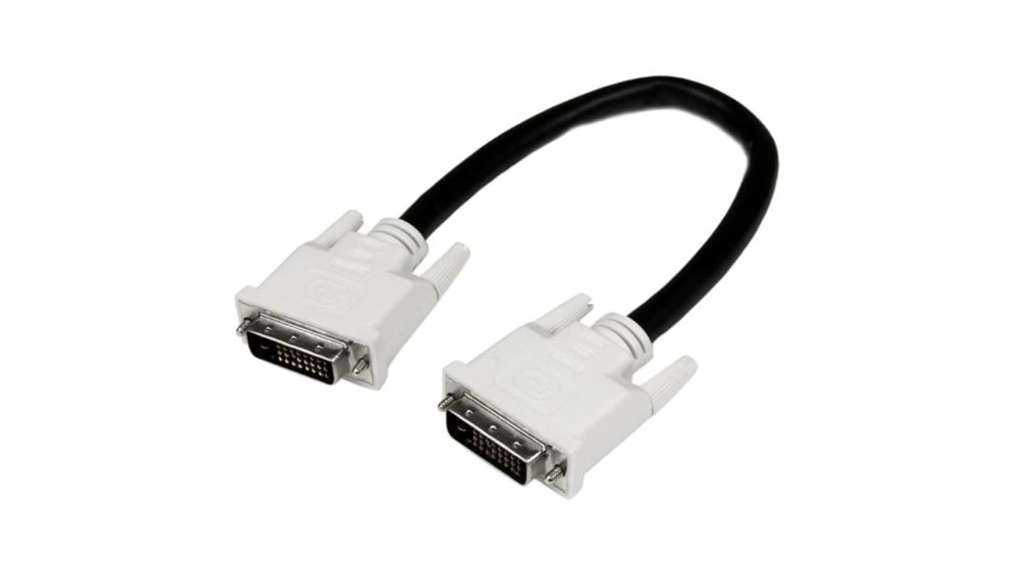 StarTech.com, Male DVI-D Dual Link to Male DVI-D Dual Link  Cable, 1mBlack sheathAluminium Foil, Braid shielding