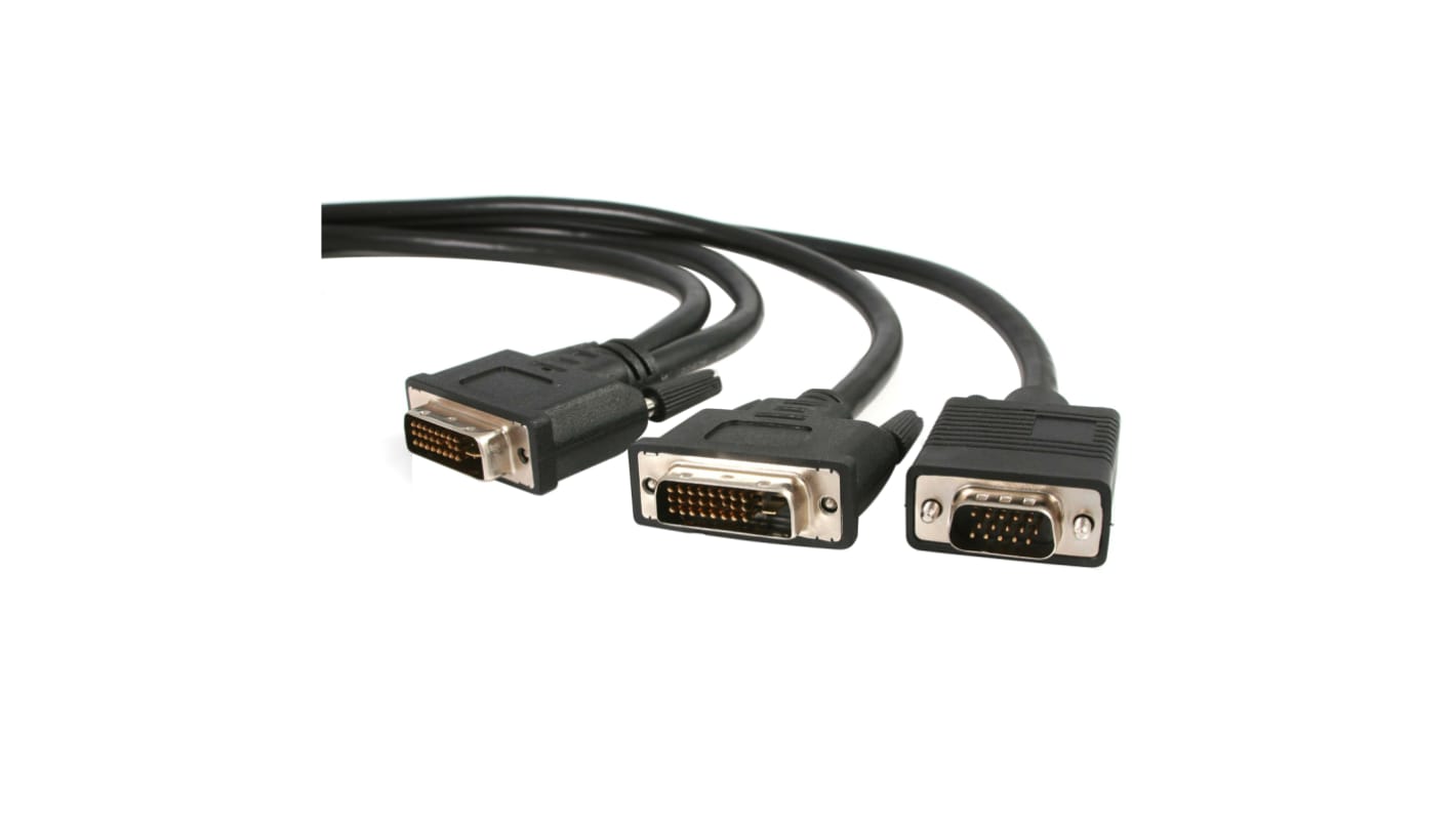 StarTech.com, Male DVI-I Dual Link to Male DVI-D Dual Link, VGA  Cable, 1.8m