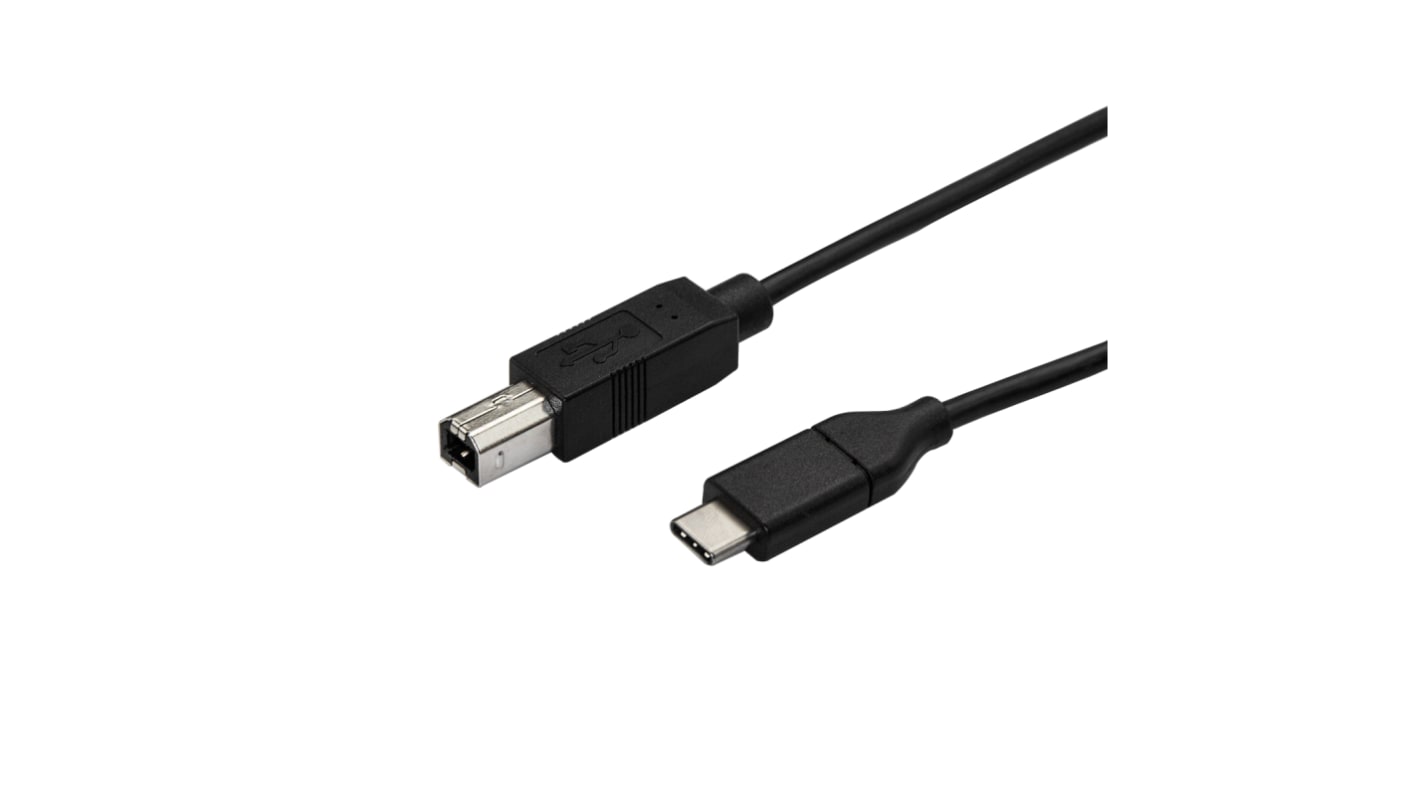 StarTech.com USB-kábel, USB C - USB B, Fekete, 0.5m