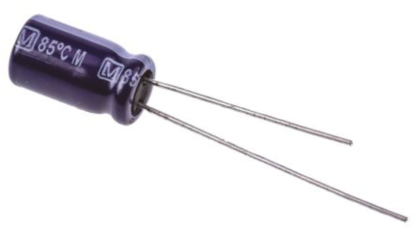 Panasonic 330μF Electrolytic Capacitor 25V dc, Through Hole - ECA1EM331