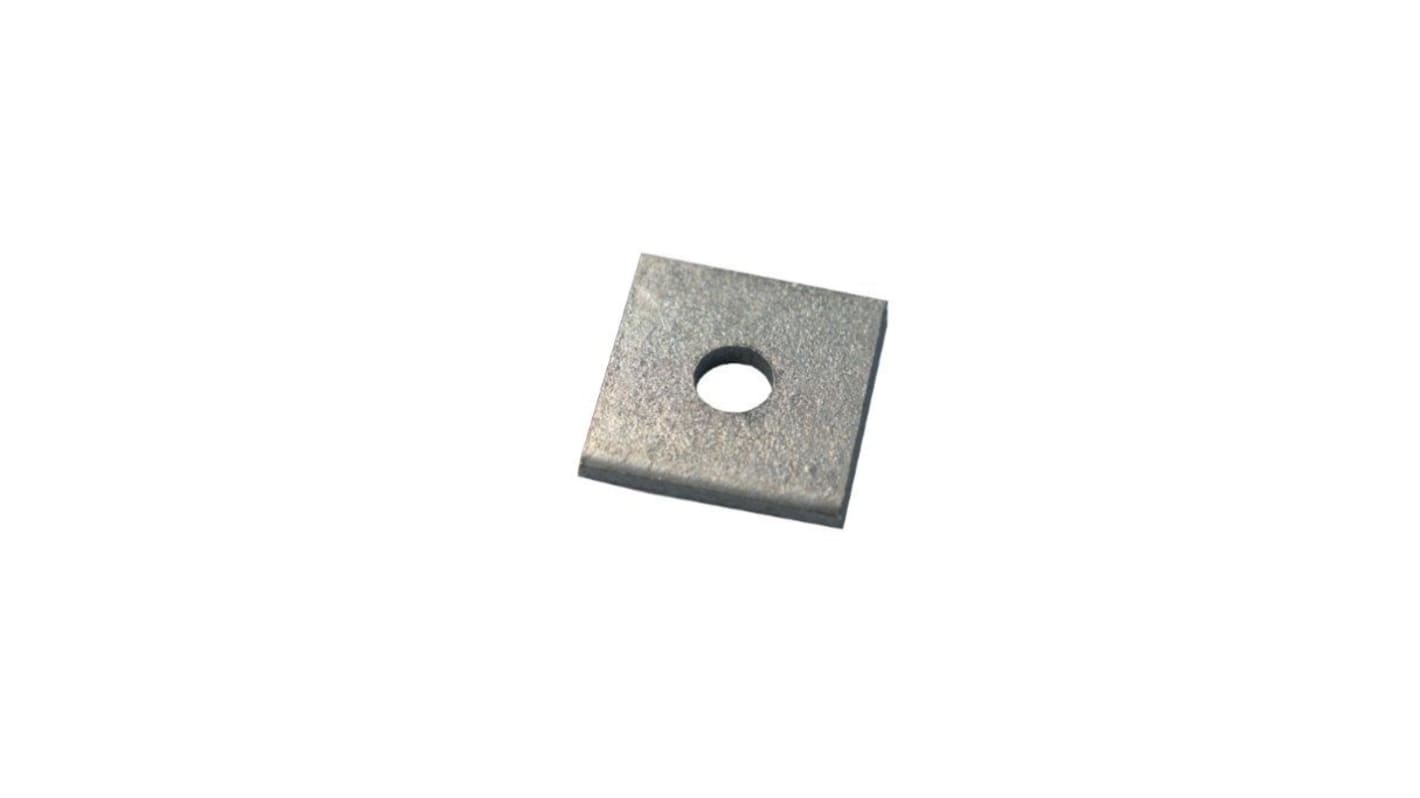 Square Bracket 1 Hole, 10mm Holes, M8 x 40 x 3mm