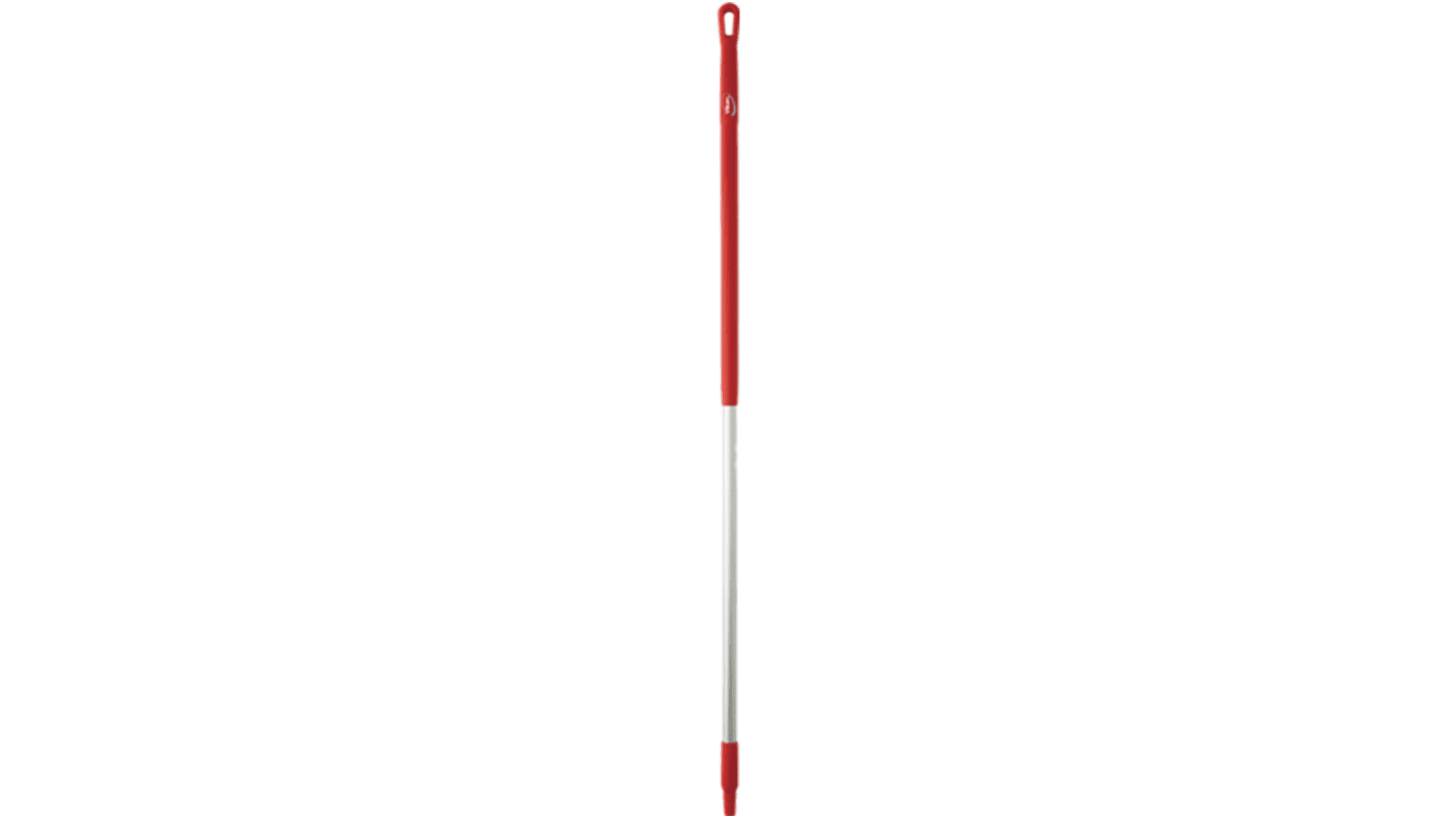 Vikan Red Broom Handle, 1.51m, for use with Vikran Brooms, Vikran Squeegees