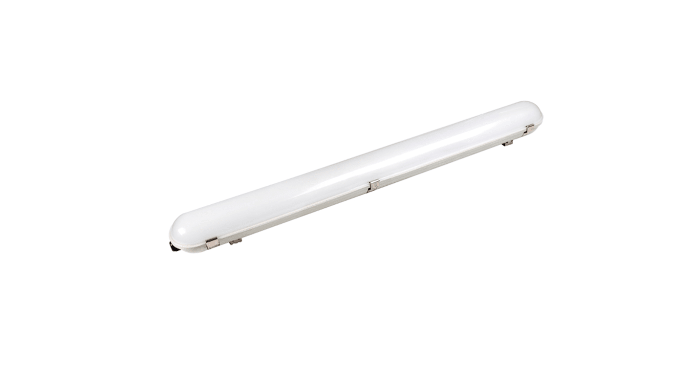 RS PRO 20 W LED Batten Light, 100 → 277 V ac Batten LED NCF, 1 Lamp, 600 mm Long, IP65