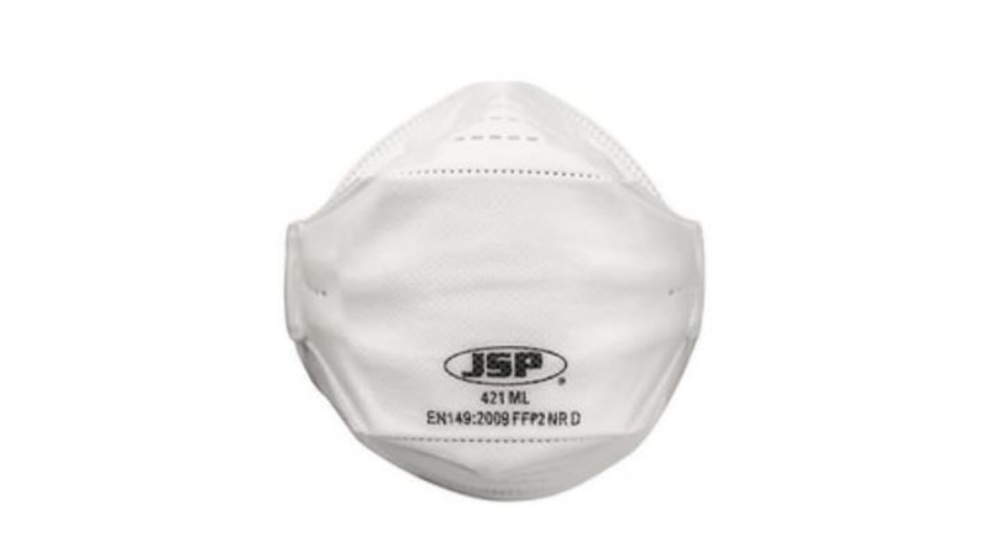 Mascarilla desechable FFP2 JSP BGA122-202-051, serie 421ML, sin válvula