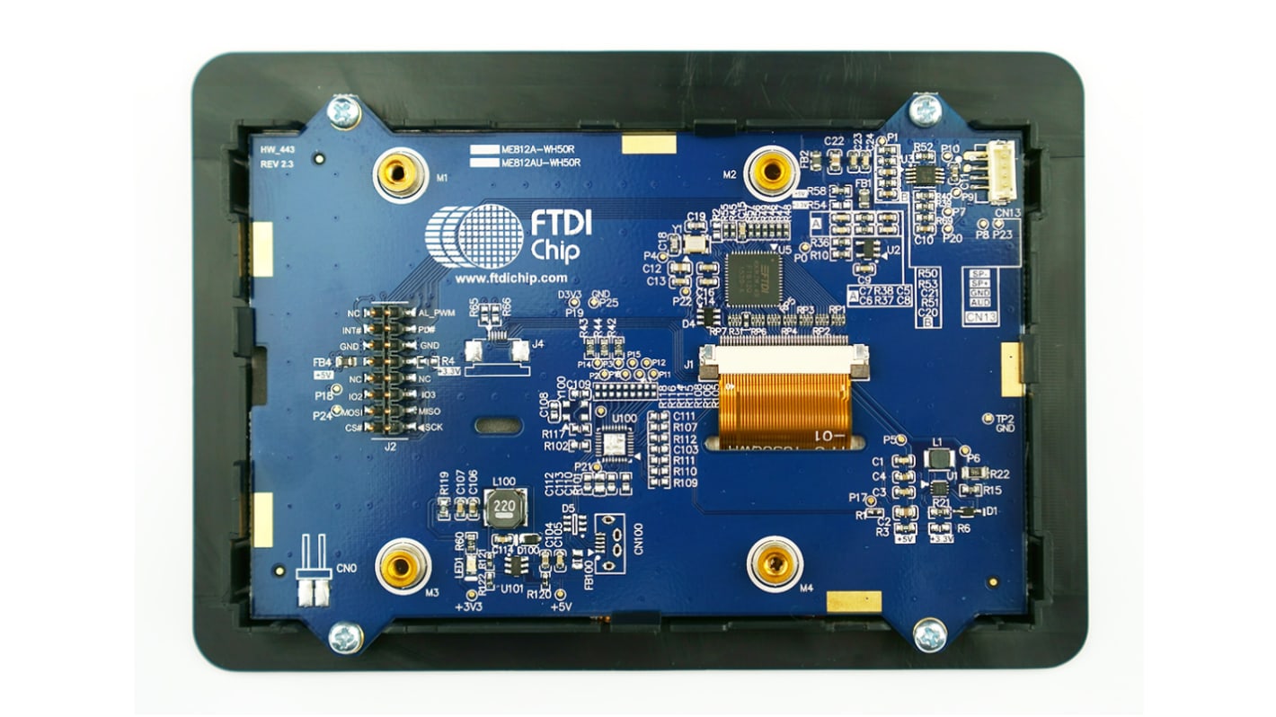 Bridgetek, ディスプレイボード 5インチ LCD 開発モジュール FT4222H USB to SPI bridge FT812 Embedded Video Engine (EVE)