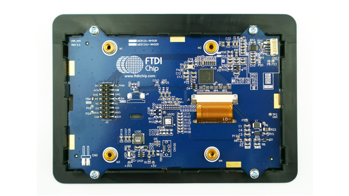 Bridgetek ME812AU-WH50R, FT812 Embedded Video Engine (EVE) 5in LCD Development Module With FT4222H USB to SPI bridge